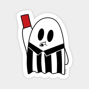 Referee Red Card Ghost Magnet