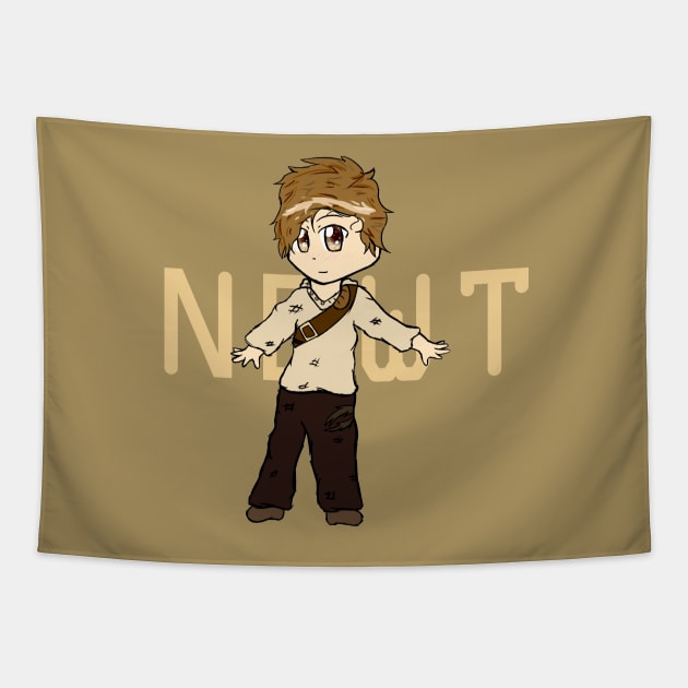 Chibi Newt - The Maze Runner Tapestry by oh_shoot_arts