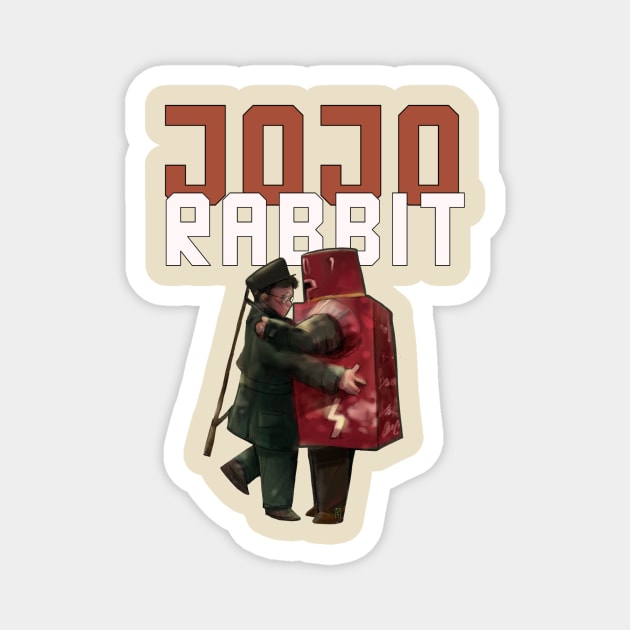 Jojo Rabbit Magnet by parkinart