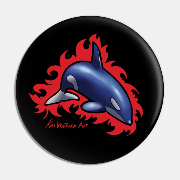 Awesome Orca Design Pin by Kai Ventura