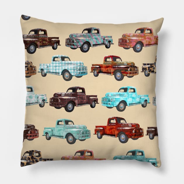 trucks Pillow by CindersRose