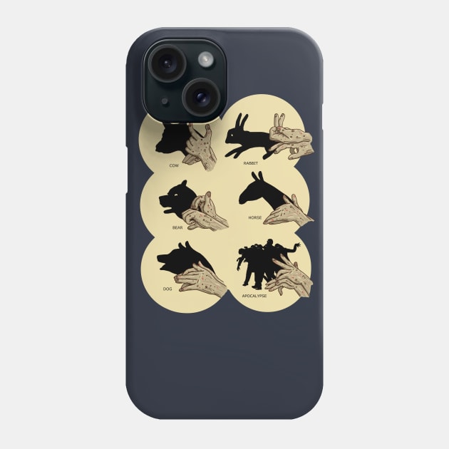 Zombie Shadow Puppets - Dark Tshirt Version Phone Case by bigbadrobot