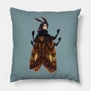 Death Head Moth Lady Pillow