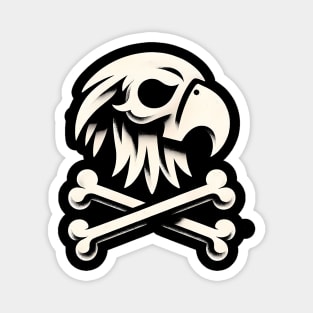 Jolly Roger Pirateflag Parrot Skull Crossbones Magnet