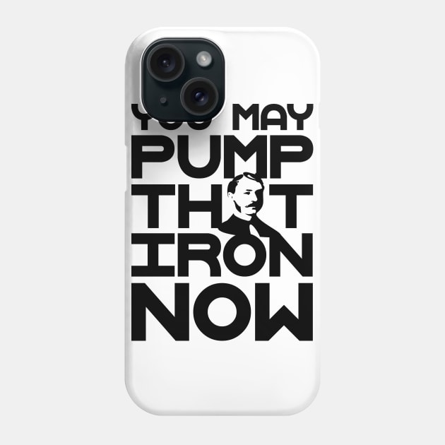 Pump the iron bodybuilding fitness gift shirt Phone Case by KAOZ