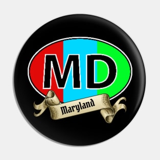 MARYLAND BANNER DESIGN Pin