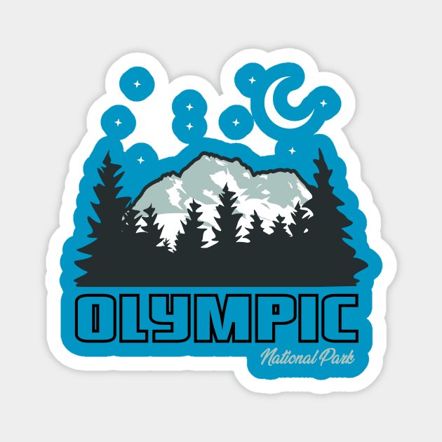 Olympic National Park Design Magnet by Terrybogard97