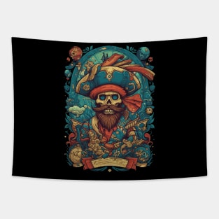 Pirate skull Tapestry