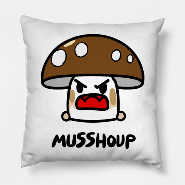 Angry mushroom Pillow by Asirihouse