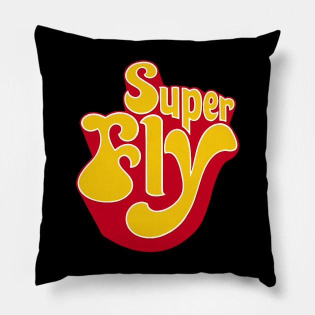 SUPERFLY Pillow by ROBZILLA