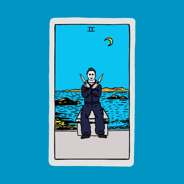 Two of Swords Michael Myers Tarot i by This Is Fun, Isn’t It.