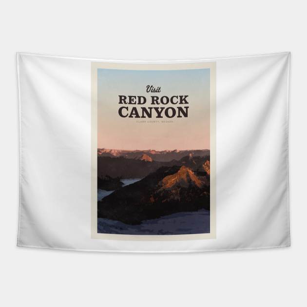 Visit Red Rock Canyon Tapestry by Mercury Club