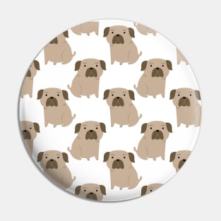 Brown Pug Pin