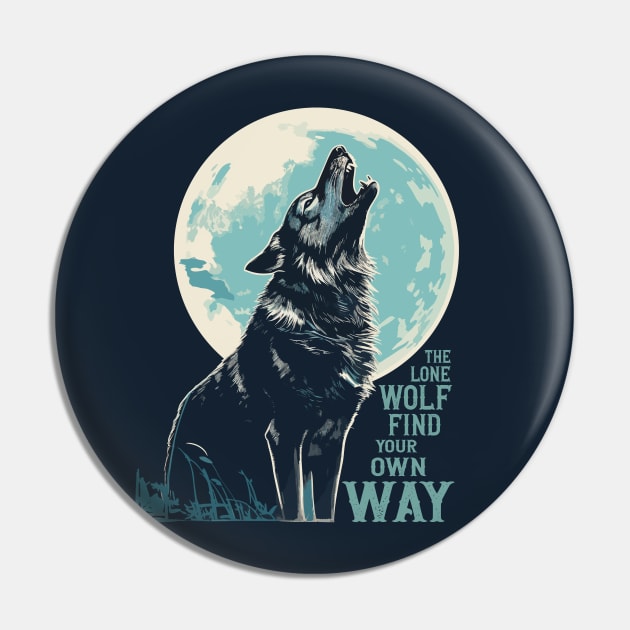 The Lone Wolf Pin by Yopi