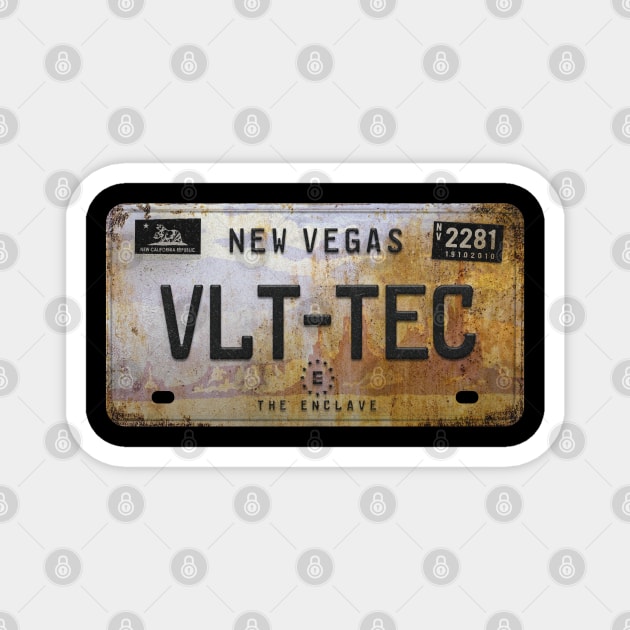 New Vegas License Plate Magnet by JamieStryker