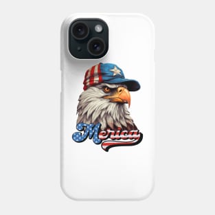 Merica Patriotic USA Eagle 4th of July Phone Case