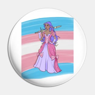 Trans knight Pin