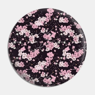 Sakura Japanese Cherry Tree Flower Blossom Pattern V8 Pin