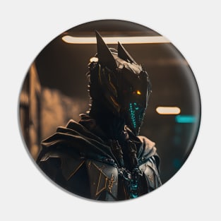 Cyberpunk Anubis Pin