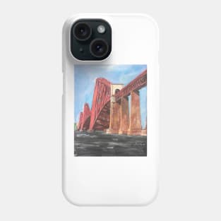 A view of the Forth Rail Bridge, Scotland Phone Case