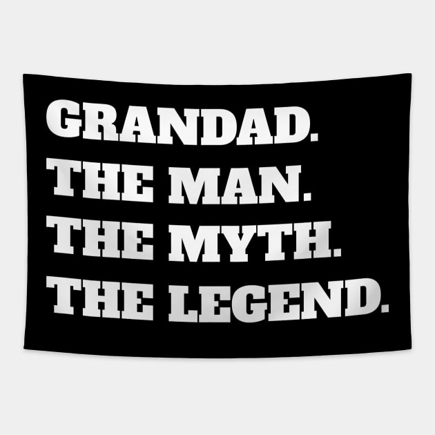 Grandad The Man The Myth The Legend Tapestry by fromherotozero