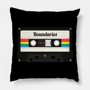 Boundaries / Cassette Tape Style Pillow