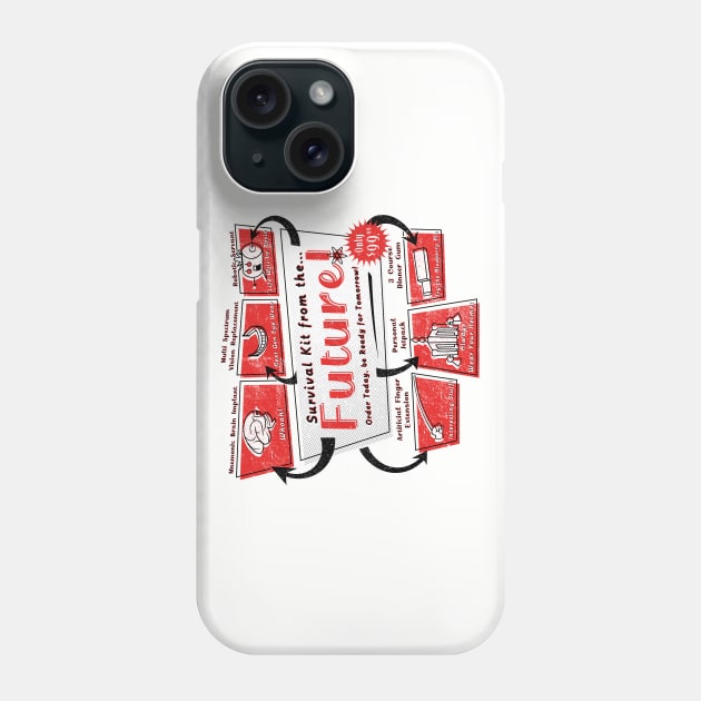 Retro Future Survival Kit Phone Case by stevenlefcourt