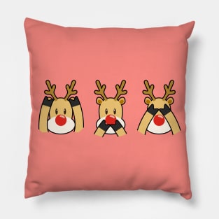 Three Wise Reindeer - Christmas - Rudolph Pillow