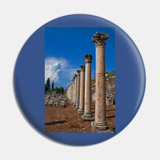 Turkey. Ancient Ephesus. Columns. Pin