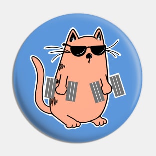 Fitness Kitty Pin