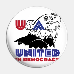 Democracy Eagle Pin