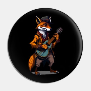 Mandolin Fox Pin