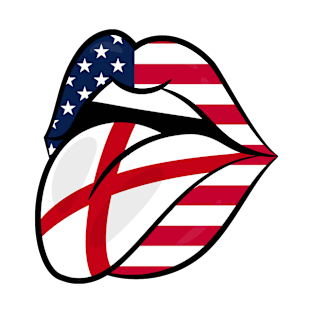 Alabama American Flag Mouth T-Shirt