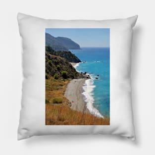 Alberquillas Beach Costa Del Sol Spain Pillow