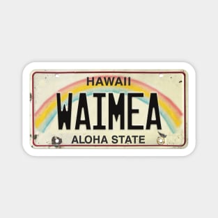 Vintage Hawaii License Plate WAIMEA Magnet