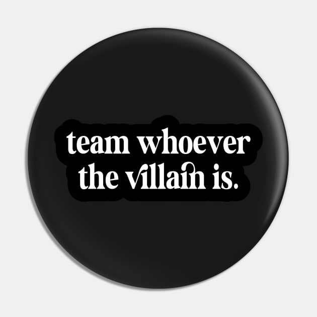 Team Whoever The Villain Is Kindle Lover Book Lover Sticker Bookish Vinyl Laptop Decal Booktok Gift Journal Stickers Reading Present Smut Library Spicy Reader Pin by SouQ-Art