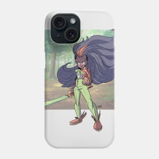 wild hair person Phone Case