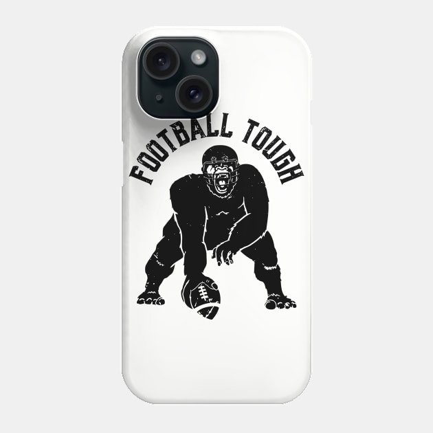 Football Tough Gorilla Football Fan Phone Case by atomguy