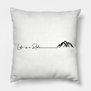 mountain bike mtb snowboarding skiing outdoor mountain sports gift Pillow