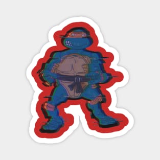 Teenage Mutant Glitchy Turtle Magnet