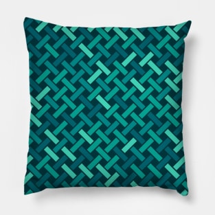 Weave Pattern (Teal) Pillow