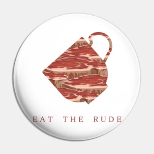 hannibal - eat the rude - teacup Pin