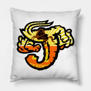 Jacksonville Flag Jumbo Shrimp Logo Pillow