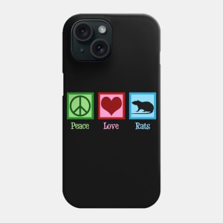 Peace Love Rats Phone Case