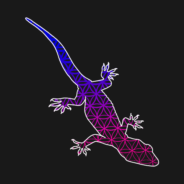 Geometric Gecko by Art by the Lizard Lady