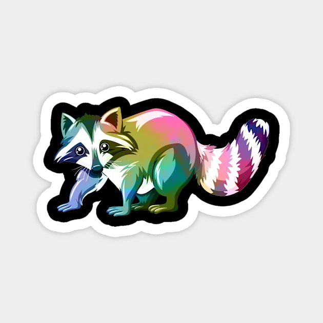 Cute Trash Panda Animal Racoon Magnet by shirtsyoulike