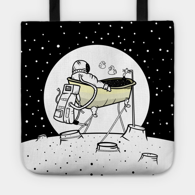 Astronaut in a bath
