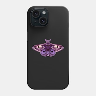 Moth sticker lilac, purple and violet Phone Case