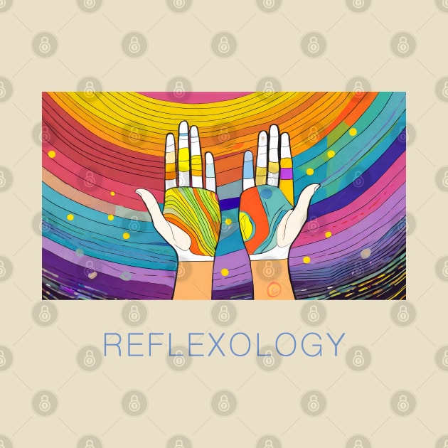 Hand Reflexology Art by CreativePhil