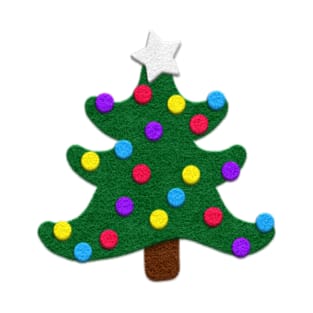 Cute Felt Look Christmas Trees | Cute Stickers by Cherie(c)2021 T-Shirt